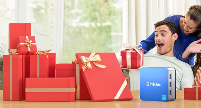 GMKtec Mini PC Intel N150(Turbo 3.6GHz) 12GB DDR5 256GB SSD Dual LAN, Desktop Mini Computer 4K Triple Display, WiFi6, BT5.2, Energy Efficient