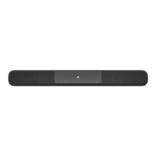 Sennheiser AMBEO Soundbar Plus 7.1.4 Channel Soundbar with Dolby Atmos and DTS:X with Ambeo Sub 8in 350W Wireless Subwoofer with Bluetooth