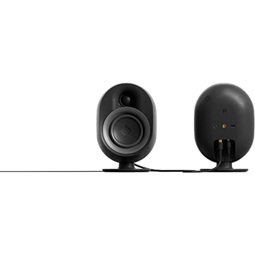 SteelSeries Arena 9 Illuminated 5.1 Desktop Gaming Speakers – 5.1 USB Surround Sound – Wireless Rear Speakers – 2-Way Speaker Design – Subwoofer – RGB Light, Bluetooth – PC, PlayStation, Mobile, Mac