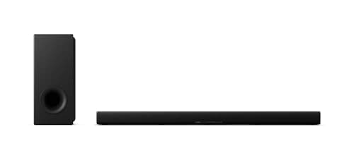 YAMAHA True X 50A Bundle - True X BAR 50A Sound Bar with Dolby Atmos, Wireless Subwoofer, Alexa Built-in + Pair of True X Speaker 1A Portable, Wireless, Surround Sound Speakers with Bluetooth. Black