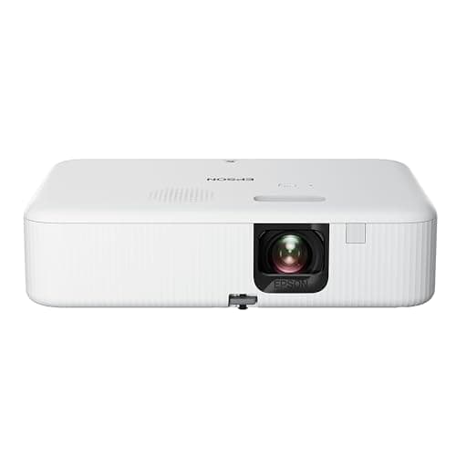 Epson EpiqVision Flex CO-FH02 Full HD 1080p Smart Streaming Portable Projector, 3-Chip 3LCD, 3,000 Lumen Color/White Brightness, Android TV, Bluetooth, 5W Speaker, Home Entertainment