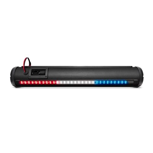 by ECOXGEAR SE28R Elite 500-Watt Amplified Powersports 8 Speaker Bluetooth LED Backlit Soundbar Waterproof Dirtproof with Standard Mounting Bracket