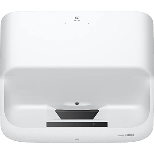 Epson EpiqVision Ultra Short Throw LS300 3LCD Smart Laser Projector, 3600 Lumens Color & White Brightness, HDR, Android TV, Yamaha Speakers, Bluetooth, Sports, Gaming, Movies - White (Renewed)