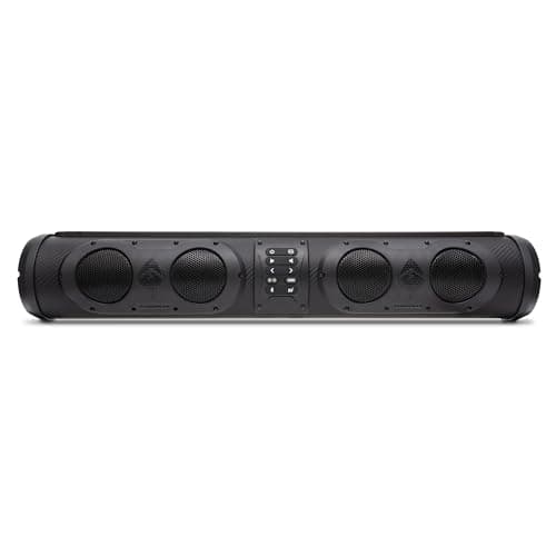 by ECOXGEAR SE26R 500-Watt Amplified Powersports 8 Speaker Bluetooth LED Backlit Soundbar Waterproof Dirtproof with Standard Mounting Bracket