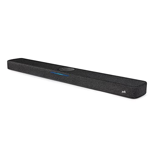 Polk Audio React Sound Bar, Dolby & DTS Virtual Surround Sound, Next Gen Alexa Voice Engine with Calling & Messaging Built-in, Expandable to 5.1 with Matching React Subwoofer & SR2 Surround Speakers