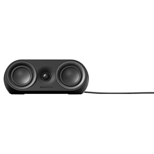 SteelSeries Arena 9 Illuminated 5.1 Desktop Gaming Speakers – 5.1 USB Surround Sound – Wireless Rear Speakers – 2-Way Speaker Design – Subwoofer – RGB Light, Bluetooth – PC, PlayStation, Mobile, Mac
