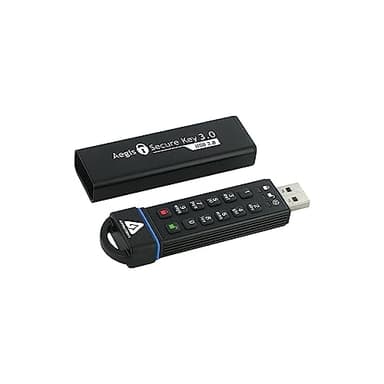 Apricorn 480GB Aegis Secure Key FIPS 140-2 Level 3 Validated 256-bit Encryption USB 3.0 Flash Drive (ASK3-480GB)
