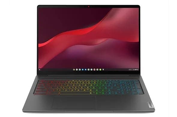 Lenovo IdeaPad 5 Gaming Chromebook Intel 6-Core i3 up to 4.4Ghz 8GB Ram 128GB SSD Web Cam WiFi 16in 2.5K LCD RBG Keyboard Chrome OS (IDP3 – Renewed), Grey