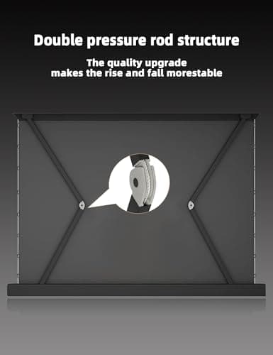 Fresnel Motorized Floor Rising Projector Screen for Long/Standard Shrow Projector,Ambient Light Rejecting Movie Screen for Home Theater,Projector Screen Motorized 4K/8K Ultra HD, Active 3D