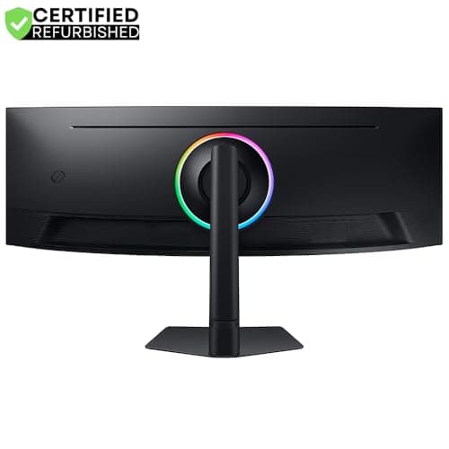 Samsung LS49CG954E 49 inch Odyssey G9 G95C DQHD 240Hz 1ms(GtG) DisplayHDR 1000 Curved Gaming Monitor (Renewed) Bundle with 2 YR CPS Enhanced Protection Pack