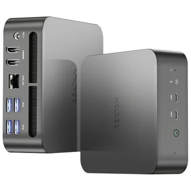 Reatan Mini Gaming PC AMD Ryzen 9 7940HS(up to 5.2GHz) 32GB DDR5 1TB SSD 5600 MHz RAM, Mini Computers, Radeon 780M Graphics,Quad Display 2.5Gbps LAN,HDMI 2.1, 8K USB 4.0 Wi-Fi 6E/BT5.3