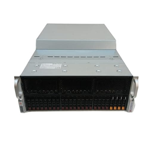 Supermicro Deep Machine Learning 5U 2X EPYC 64-Core, 256GB DDR4 RAM, 4X 15.36TB SSD, NVMe 2X 10GbE BYO 8X GPU (Renewed)