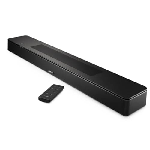 Bose New Smart Dolby Atmos Soundbar, Black Bundle with Wireless Surround Speakers (Pair), Bass Module 500