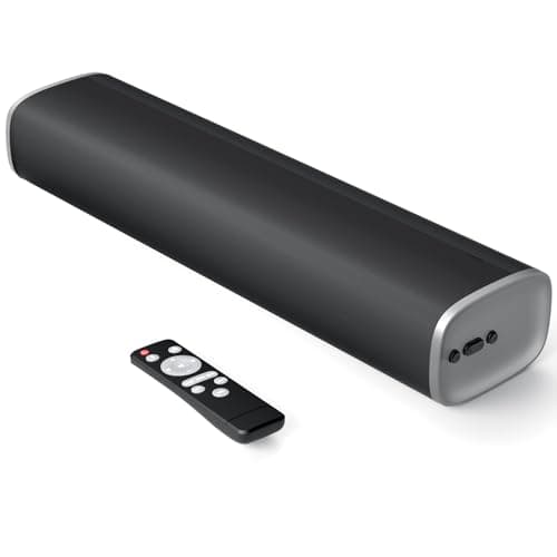 MZEIBO TV Sound Bar, Sound Bars for Smart TV Bluetooth 5.0 Soundbar 50W 17Inch Soundbars with ARC/Optical/AUX Connection Surround for Home Theater Audio