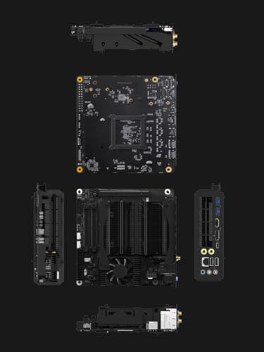 MINISFORUM BD790I X3D Mini ITX Motherboard, Integrated AMD Ryzen 9 7945HX3D, up to 5.4 GHz, 16C/32T, 144MB Cache,PCIe 5.0 x16 Slot,2 x PCIe 5.0 M.2 Slots, DDR5, HDMI/DP/USB-C, WiFi 6E/BT 5.3