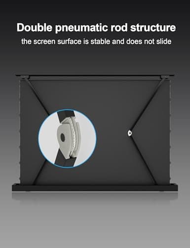 IN&VI 100" Motorized Floor Rising Projector Screen for Ultra Short Throw Projector,Motorized Projector Screen 4KUltra HD Active,ALR CLR Movie Screen for Home Theater
