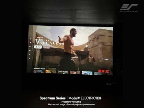 Motorized Projector Screen 180-INCH, Elite Screens Spectrum Swift-RC1 Remote, Electric Projection Screen Movie Home Theater Gaming 4K/8K, ELECTRIC180H2