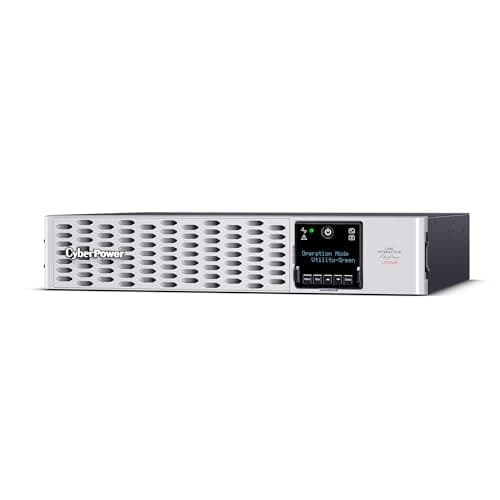 CyberPower PRL1500RT2UC Smart App Sinewave UPS System, 1500VA/1500W, 8 Outlets, 2U Rack/Tower, AVR, Lithium