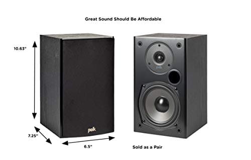 Polk Audio 5.1 Channel Home Theater System with Powered Subwoofer |Two (2) T15 Bookshelf, One (1) T30 Center Channel, Two (2) T50 Tower Speakers, PSW10 Sub | Alexa + HEOS