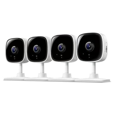Tapo by TP-Link 1080P Indoor Security Camera for Baby Monitor, Pet Camera w/Motion Detection, 2-Way Audio Siren, Night Vision, Cloud & SD Card Storage, Works w/Alexa & Google Home, C100(4-Pack)