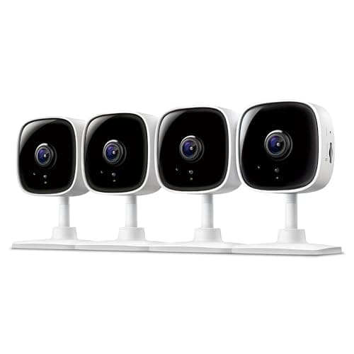 Tapo by TP-Link 1080P Indoor Security Camera for Baby Monitor, Pet Camera w/Motion Detection, 2-Way Audio Siren, Night Vision, Cloud & SD Card Storage, Works w/Alexa & Google Home, C100(4-Pack)