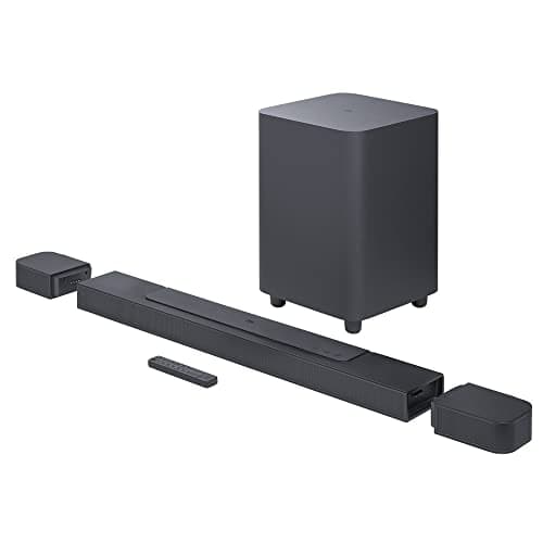 JBL BAR 700 PRO 5.1 Soundbar Bundle with 10 in. Wireless Subwoofer Detachable Rear Speakers and 2m 8K Ultra High Speed HDMI Cable