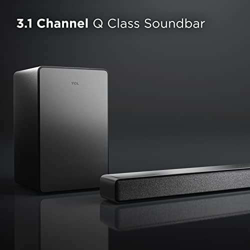 TCL Q Class Premium 3.1 Ch Sound Bar with Subwoofer DTS Virtual:X - Black Q6310