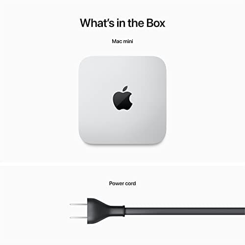 Apple 2023 Mac Mini with Apple M2 Chip with 8-core CPU (8GB RAM, 256GB SSD Storage) Silver (Renewed)