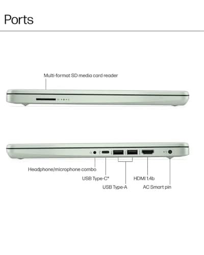 HP Student Business Laptop Computer - w/Microsoft Office Lifetime & External DVD Drive • 16GB RAM • 128GB UFS & 256GB Extend Micro SD • Intel 4-Core Processor • HD Display • Win11 Pro(Green)