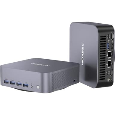 GEEKOM GT1 Mega AI Mini PC,14th Gen Intel Ultra U5-125H (14C/18T,Up to 4.5 GHz) 32GB DDR5 1TB SSD, Mini Desktop Computers Windows 11 Pro Support Dual 2.5G LAN/WiFi 7/BT 5.4 /USB4.0/8K/3-Year Warranty