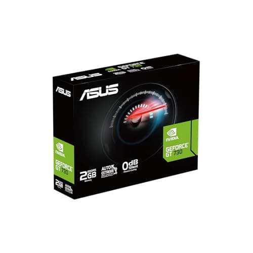 ASUS NVIDIA GeForce GT 730 Graphics Card (PCIe 2.0, 2GB GDDR5 Memory, 4X HDMI Ports, Single-Slot Design, Passive Cooling)