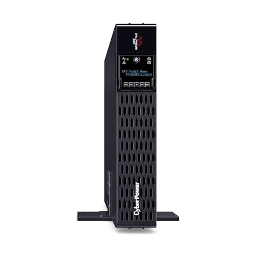 CyberPower PR3000RTXL2UACN Smart App Sinewave UPS System, 3000VA/3000W, 9 Outlets, 2U Rack/Tower, RMCARD205 Pre-Installed, EBM Option, Built-in Cloud