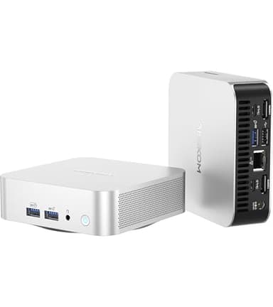 GEEKOM A6 Mini PC with AMD Ryzen 7 6800H, 16GB DDR5 RAM 512GB PCIe 4.0 NVMe SSD, Radeon 680M, Compact Aluminium Design Windows 11 Desktop Computer for Home/Business, USB4/8K UHD/Wi-Fi 6E/BT 5.2