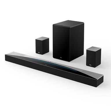 TCL Q85H Q Class 7.1.4 Channel Sound Bar with Dolby Atmos, DTS:X, Ray Danz Technology, Wireless Subwoofer, Wireless Surround Speakers, and Bluetooth Music Streaming