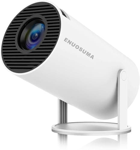 Mini Projector, Support 4K 1080P Portable Projector with Dual Band WIFI6 5G Wireless 5.2 Bluetooth Android 11, 200 ANSI Lumens, 180° Rotatable, Auto Keystone Correction,35"-130" Screen Video Projector