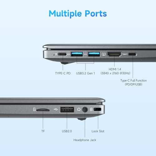 15.6 Inch Student Business Laptop Computer, 16GB RAM 512GB ROM, Intel N100 (Beat i5-7200U, Up to 3.4GHz), Windows 11 Pro with FHD IPS Display, WiFi 5, BT5, Type-C, HDMI, USB 3.2