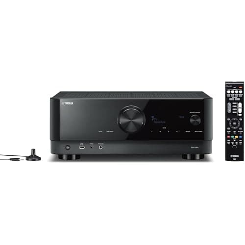 Yamaha YHT-5960U 5.1-Channel Home Theater System for TV Surround Sound System with 8" 100W Powered Subwoofer and 8K HDMI and MusicCast Bundle with Accessories