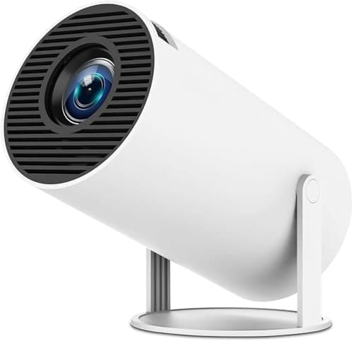 Sanniu Mini Projector, Support 4K 1080P HD Portable Projector with Bluetooth and WIFI Android TV 11, Auto Keystone, 130" Screen Smart Video Projector with Speakers for Home Theater & Outdoor Movie