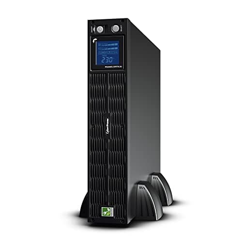 CyberPower PR2200ELCDRTXL2U High-Voltage Smart App Sinewave UPS System, 2200VA/1650W, 10 Outlets, AVR, 2U Rack/Tower
