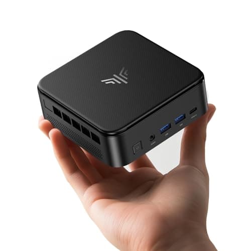 KAMRUI Mini PC, E3B 32GB RAM 512GB SSD Mini Gaming Computers AMD Ryzen 5 7430U Micro Desktop Computer (Max 4.3GHz,6C/12T, Beat 5650U), Small PC Support WiFi 6, BT5.2, Triple Display for Office Home