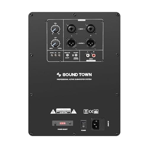 Sound Town Commercial Restaurant Audio Set, with One 6-Zone 70V/100V Amplifier with Bluetooth, 12 x Two-Way 6.5-Inch in-Ceiling Speakers, Two Dual 8-Inch Subwoofers (P18X12C6N2S28)