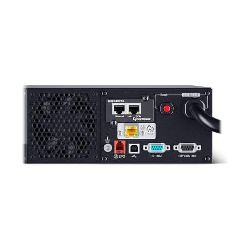 CyberPower PR3000RT2UCN Smart App Sinewave UPS System, 3000VA/3000W, 8 Outlets, 2U Rack/Tower, AVR, RMCARD205 Pre-Installed, Built-in cloud monitoring