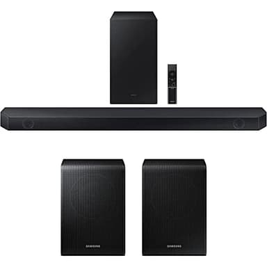 SAMSUNG HW-Q600C 3.1.2ch Soundbar and Subwoofer with Dolby Audio Bundle SWA-9200S Wireless Surround Speakers