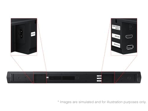 SAMSUNG B-Series Soundbar HW-B550F 2.1 ch DTS Virtual:X Soundbar with Subwoofer (2025 Model) Voice Enhance Mode, Bass Boost, Adaptive Sound