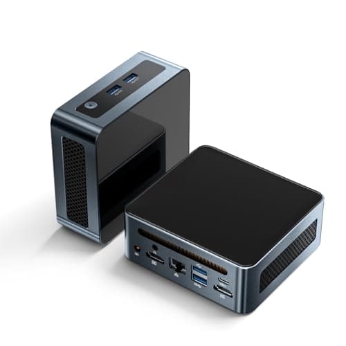 Mini PC AMD Ryzen 5 5625U (6C/12T, Upto 4.3GHz) 16GB DDR4 RAM 512GB NVME SSD, Type-c Mini Computers with Win 11 Pro/3-Screen Display/WiFi 6/BT 5.0/RJ45 LAN/USB 3.0