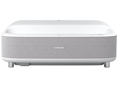 Epson EpiqVision Ultra Short Throw LS300 3LCD Smart Laser Projector, 3600 Lumens Color & White Brightness, HDR, Android TV, Yamaha Speakers, Bluetooth, Sports, Gaming, Movies & Streaming - White