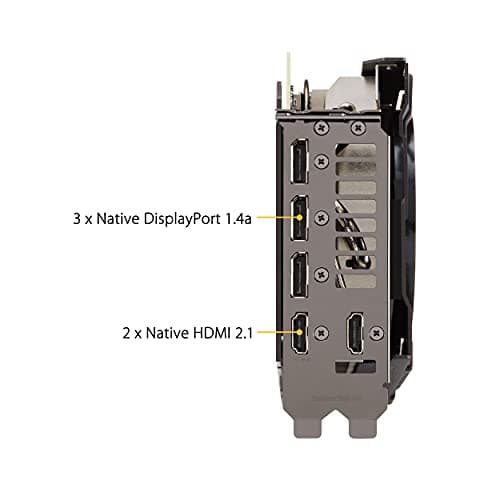Asus TUF Gaming NVIDIA GeForce RTX 3080 Ti OC Edition Graphics Card (PCIe 4.0, 12GB GDDR6X, HDMI 2.1, DisplayPort 1.4a, Dual Ball Fan Bearings, Military-Grade Certification, GPU Tweak II)