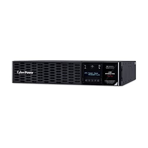 CyberPower PR3000RTXL2U Smart App Sinewave UPS System, 3000VA/3000W, 9 Outlets, 2U Rack/Tower, EBM Option