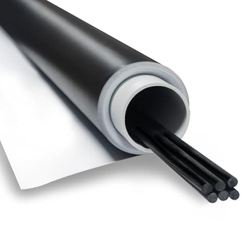 Projector Screen Material Fabric 69x118 inch for Max 130 inch 16:9 Projection Screen DIY, Black Backing 4K Ultra HD Front Projection EVA Polymer Material (White)