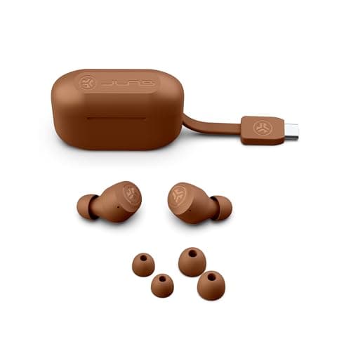 JLab Go Air Pop+ Tones True Wireless Earbuds, in Ear Headphones, Bluetooth Earphones, 35H Playtime Ear Buds, Bluetooth Earbuds with Microphone, USB-C Charging Case, Dual Connect, EQ3 Sound, (1615 C)